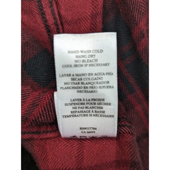 Rails Hunter Crimson Pitch Plaid Button Down Long Sleeve Top Size XS - Picture 11 of 11